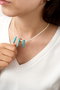 Heliophilia Silver Collar Multicolor de Metal Lacado